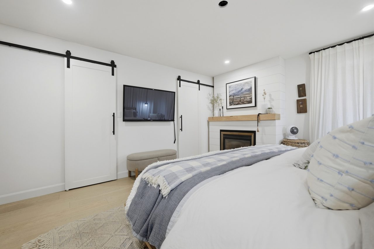 Primary bedroom suite finished by Koenig Painting and Design