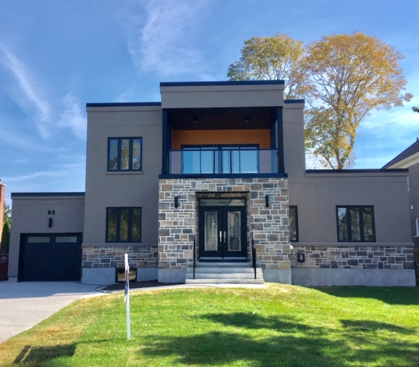 Exterior painting and curb-appeal positioning for a custom home